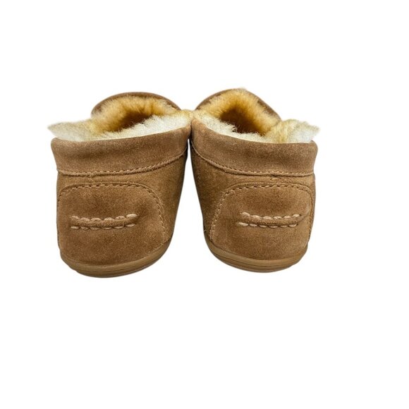 LL Bean Wicked Good Suede & Lamb Fur Men's Slippers Venetian Loafers size 13 - Picture 4 of 9